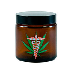 Medical leaf stash jar