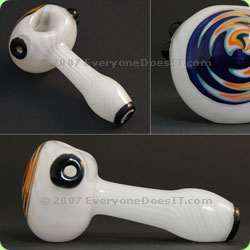 white glass weed pipe