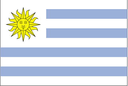 national flag of uruguay